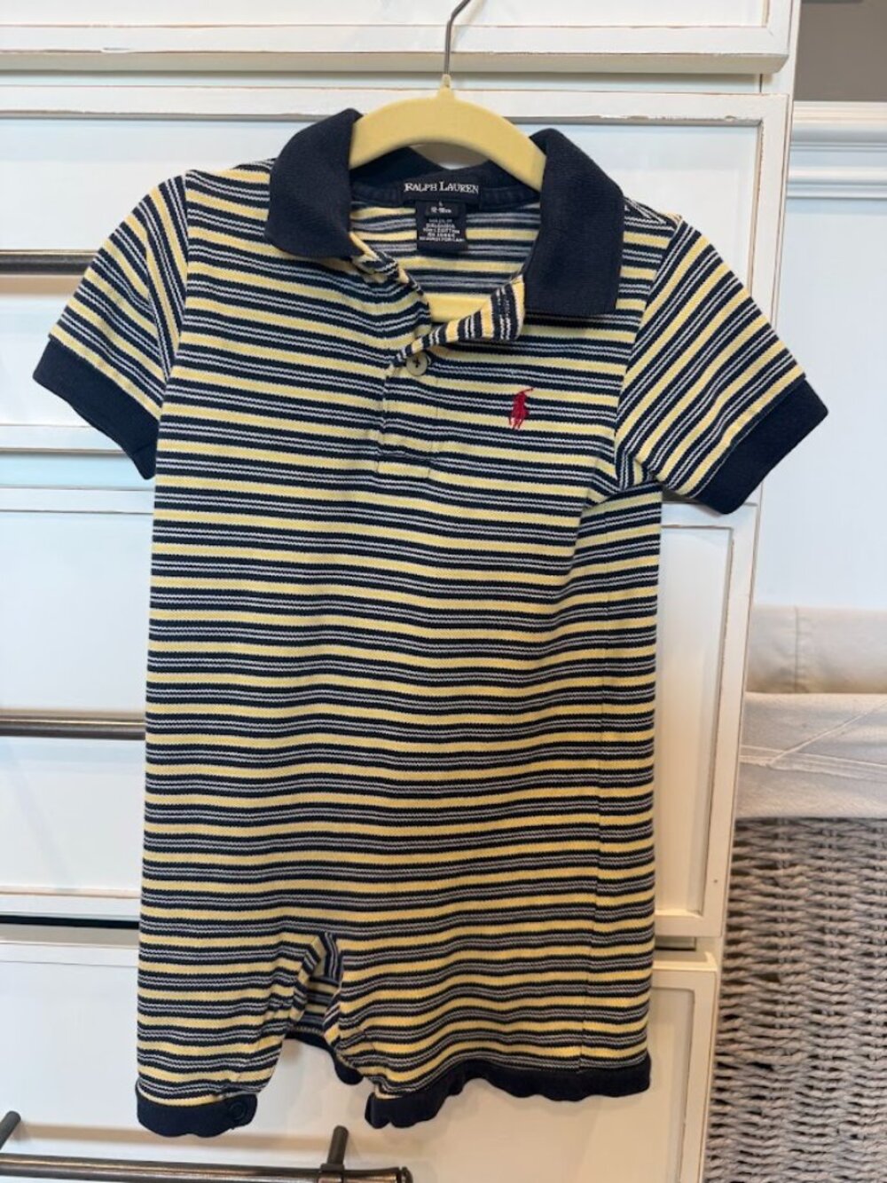 Polo Ralph Lauren Striped Coverall | 12-18M